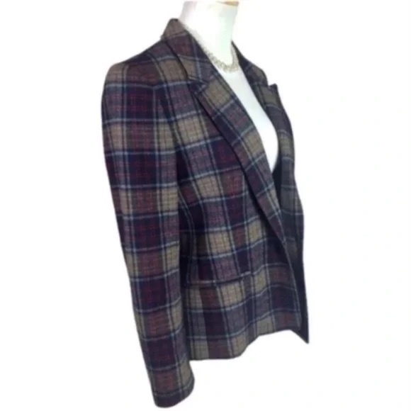 Vintage Young Pendleton Blazer Jacket Plaid  100% wool - Picture 4 of 5